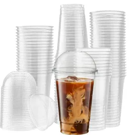 kubki-plastikowe-do-shake-napojow-300ml-wieczka-95mm-pet-pokrywki-50szt