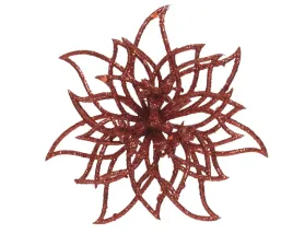 kwiat-czerwony-brokat-na-klipsie-ozdobny-14cm