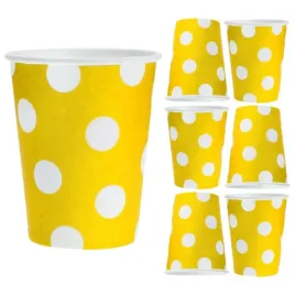 kubki-kubeczki-jednorazowe-papierowe-zolte-w-kropki-270ml-6szt