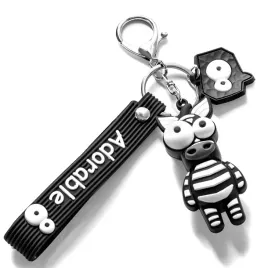 brelok-breloczek-do-kluczy-3d-zebra-smieszna-czarno-biala