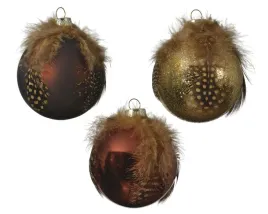 bombka-szklana-z-piorkami-brazowa-brokatowa-8cm