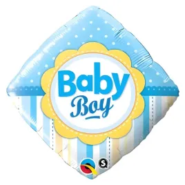 balon-foliowy-romb-rozowy-baby-boy-chlopiec-baby-shower-45cm