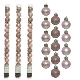 male-bombki-na-choinke-3cm-plastikowe-ozdobne-x14-pudrowy-roz-choinkowe