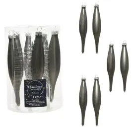 bombki-sople-szklane-zestaw-6szt-mat-polyskujace-ciemnoszare-choinkowe