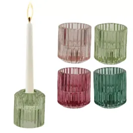 swiecznik-szklany-karbowany-dwustronny-ozdobny-6cm