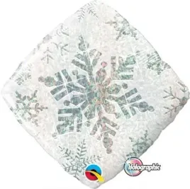 balon-foliowy-romb-sniezynka-holograficzny-bialy