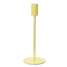 swiecznik-aluminiowy-jasnozolty-wysoki-prosty-dekoracyjny-23cm