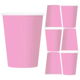 kubki-kubeczki-jednorazowe-papierowe-pudrowo-rozowe-gladkie-270ml-6szt