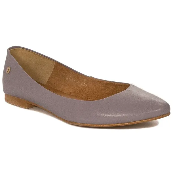 Maciejka Baleriny damskie skórzane 4100S-05 fioletowe r.38