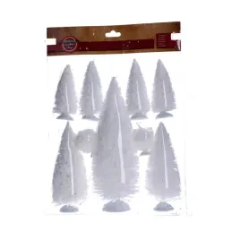 sosny-biale-zestaw-do-miasteczka-swiatecznego-9szt