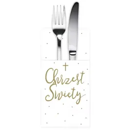 kieszonki-na-sztucce-serwetki-papierowe-biale-zlote-na-chrzest-swiety-6szt