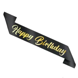 szarfa-urodzinowa-happy-birthday-czarno-zlota