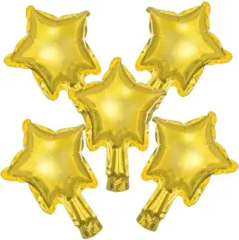 balony-foliowe-gwiazdki-zlote-male-dekoracyjne