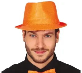 kapelusz-gangsterski-z-cekinami-pomaranczowy-neon