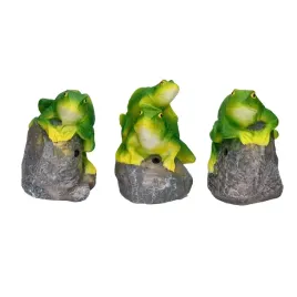 figurka-zabka-zielona-siedzaca-na-kamieniu-ozdoba