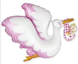 balon-foliowy-bocian-rozowy-babyshower-dziewczynki