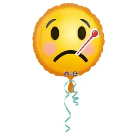 balon-foliowy-ozdobny-zolty-na-hel-emotikon-chory