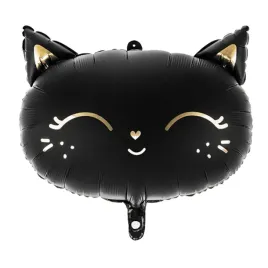 balon-foliowy-czarny-kot-kotek-zlote-zdobienia-halloween-urodziny-48cm