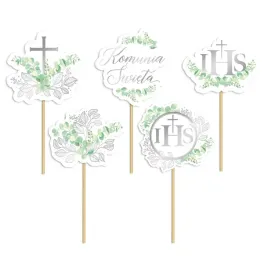 toppery-na-tort-komunijny-eukaliptus-srebrny-5szt
