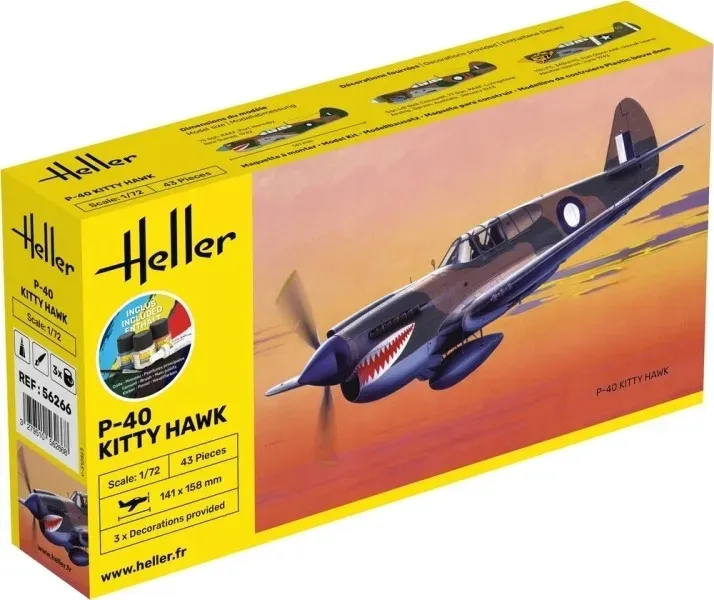 heller-56266-starter-set-curtiss-p-40-kitty-hawk-1-72-marka-heller
