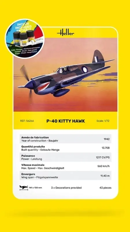 heller-56266-starter-set-curtiss-p-40-kitty-hawk-1-72