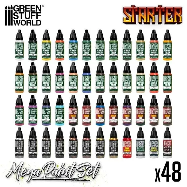 green-stuff-starter-mega-paint-set-48-x-17ml-marka-green-stuff-world