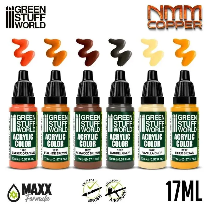 green-stuff-paint-set-nmm-copper-farby-6szt
