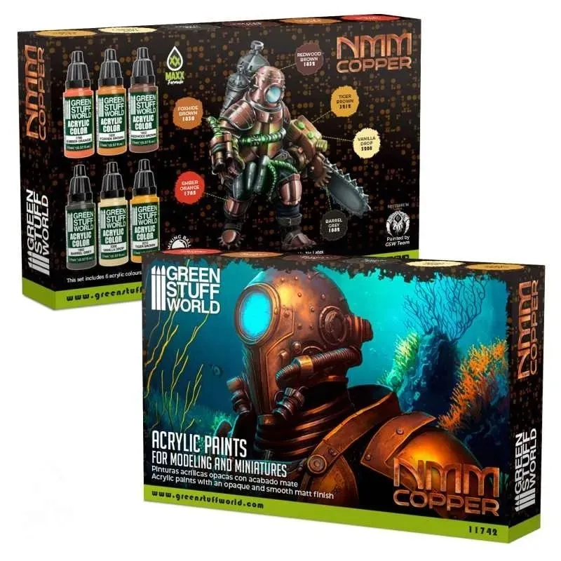 green-stuff-paint-set-nmm-copper-farby-6szt-stan-nowy