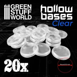 hollow-plastic-bases-transparent-podstawki-32mm