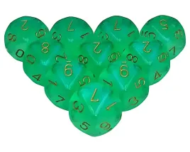 kostki-chessex-k10-borealis-l-green-gold-10-szt