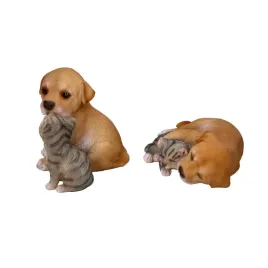 figurka-dekoracyjna-piesek-z-kotkiem-zwierzeta