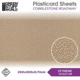 plasticard-cobblestone-roadway-textured-sheet-arkusz-a4-stan-nowy