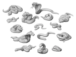 3d-printed-set-snakes-zmije-15-szt