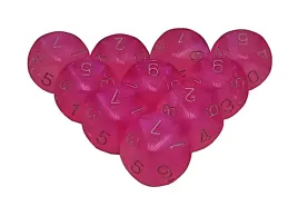 kostki-chessex-k10-borealis-pink-silver-10szt