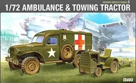 academy-13403-u-s-ambulance-and-tow-tractor-1-72