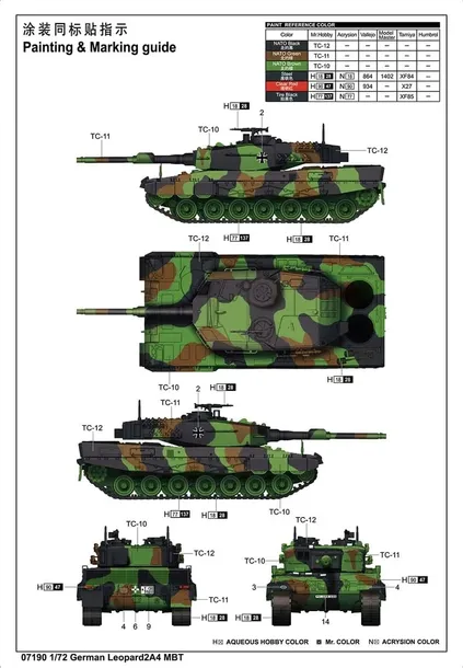 trumpeter-07190-german-leopard-2-a4-mbt-1-72-skala-skala-1-72-i-1-76