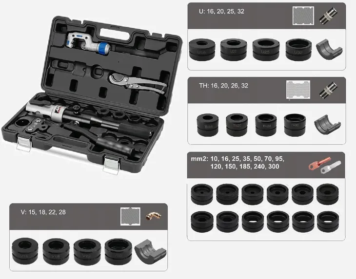 zaciskarka-prasa-hydrauliczna-kabli-miedz-rur-pex-april-ch-1632-minimalna-srednica-szczek-10-mm