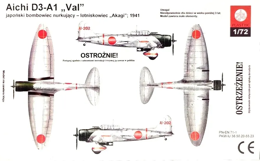plastyk-s028-aichi-d3-a1-val-1-72