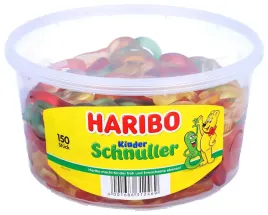 zelki-haribo-kinder-schnuller-1200g-150-sztuk-kluczyki-smoczki-owocowe-de