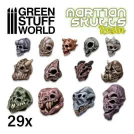 alien-skulls-resin-set-glowy-29-szt