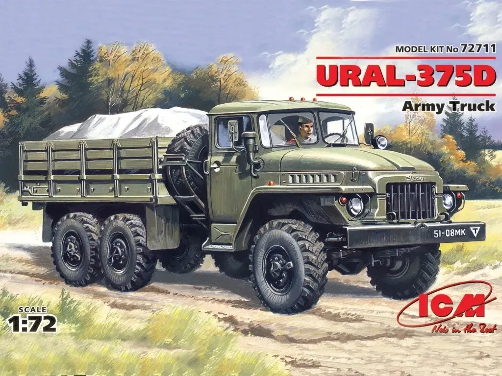 ural-375d-army-truck-1-72-marka-icm