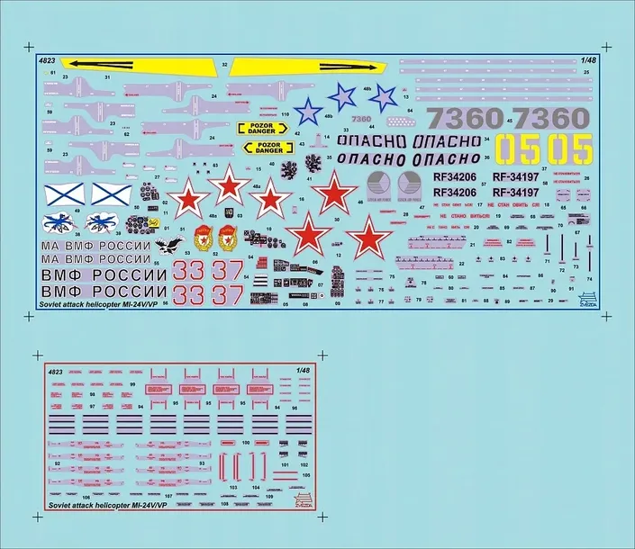 1-48-soviet-attack-helicopter-mi-24v-vp-marka-zvezda-model-z4823
