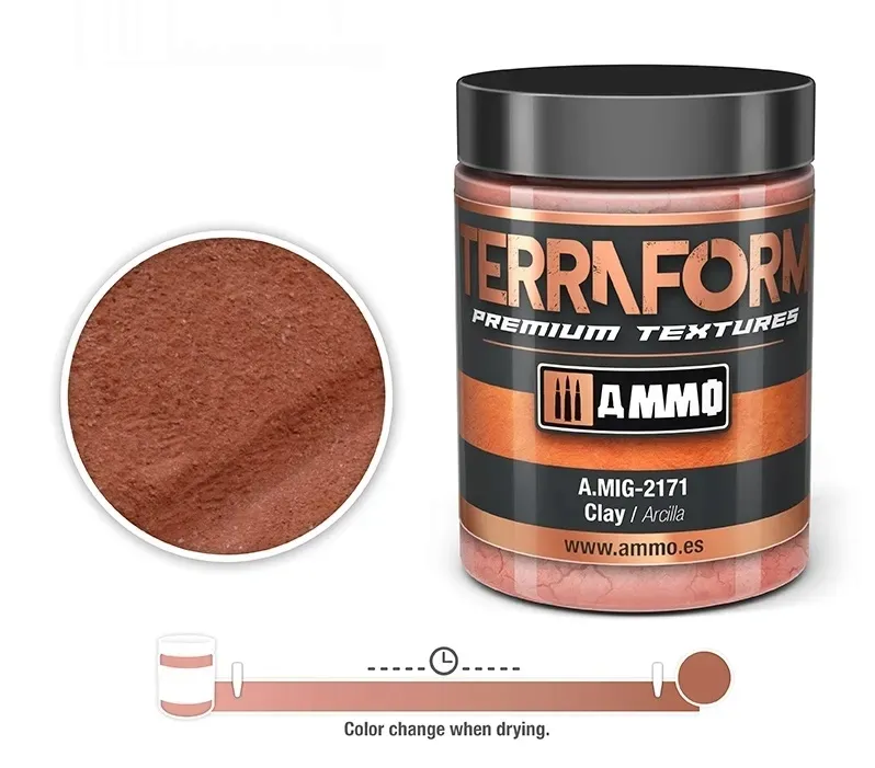 ammo-mig-2171-terraform-premium-textures-clay-100ml-stan-nowy