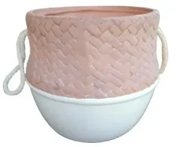 oslonka-ceramiczna-biala-gliniana-boho-na-kwiaty-13-cm