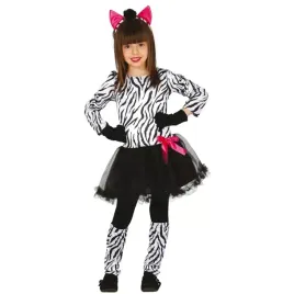 stroj-dla-dzieci-zebra-czarno-biala-sukienka-10-12-lat