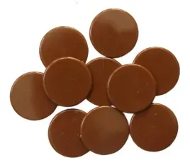 licznik-zeton-brazowy-25x2-mm-kpl-10-szt