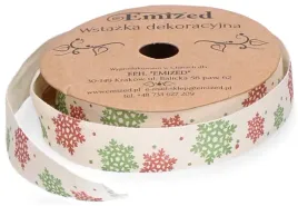 wstazka-satynowa-swiateczna-sniezynki-zielone-i-czerwone-2-cm-9-m-sniezynka