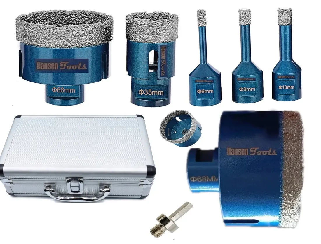 otwornica-diamentowa-koronka-do-gresu-m14-zestaw-68103568-mm-adapter-stan-nowy