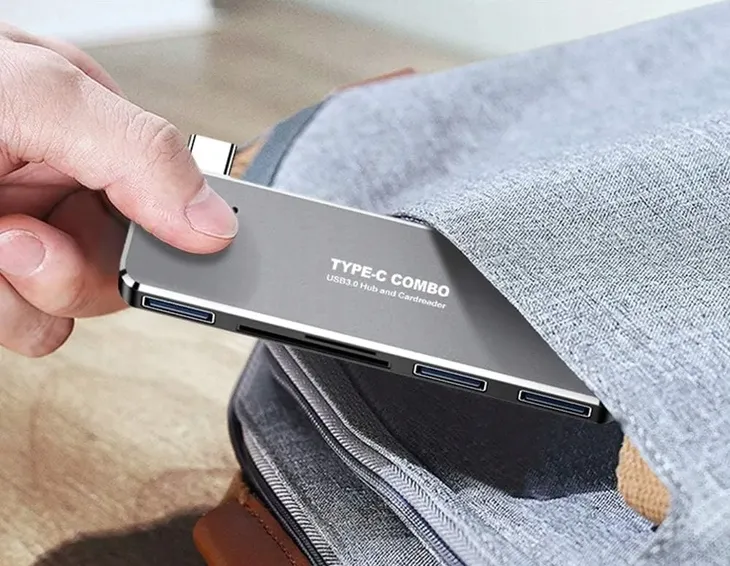 adapter-hub-usb-c-przejsciowka-rozgaleznik-microsd-sd-stan-nowy