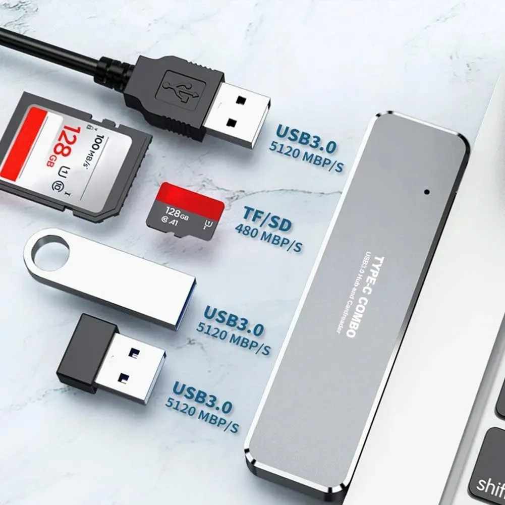 adapter-hub-usb-c-przejsciowka-rozgaleznik-microsd-sd-stan-nowy